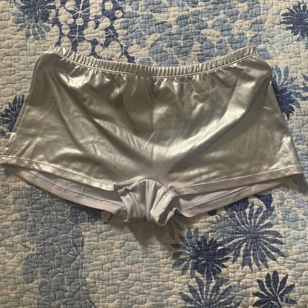 Silver costume shorts